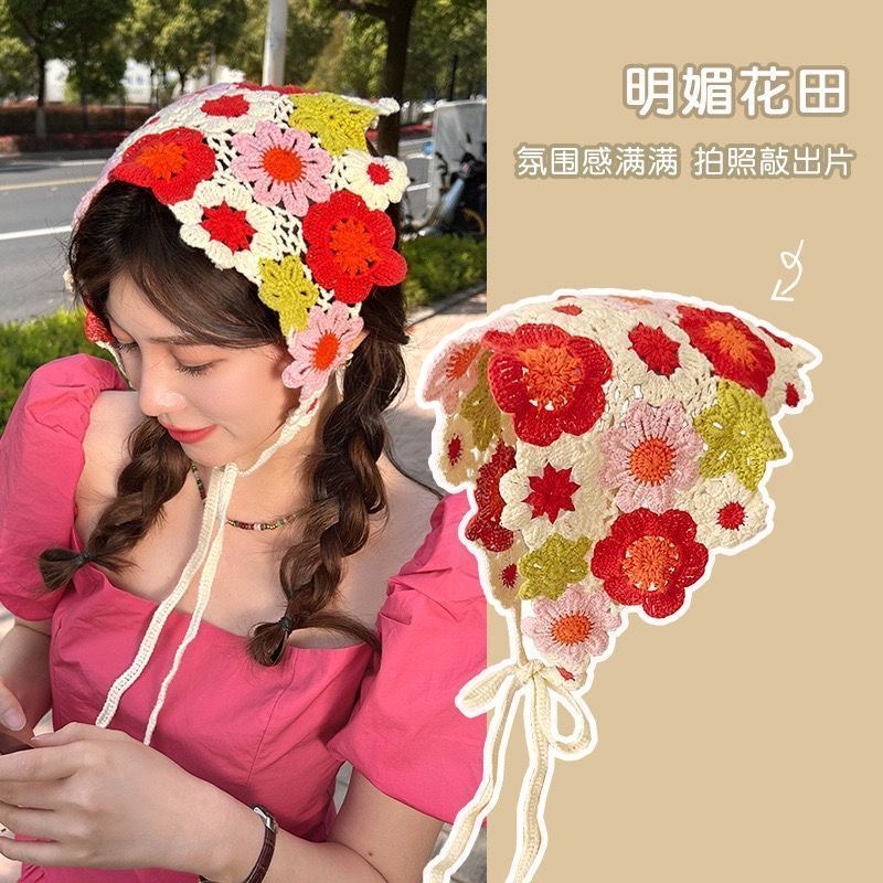 Headband Summer Knit - 2026 Korean Summer Sweet Girls Handmade