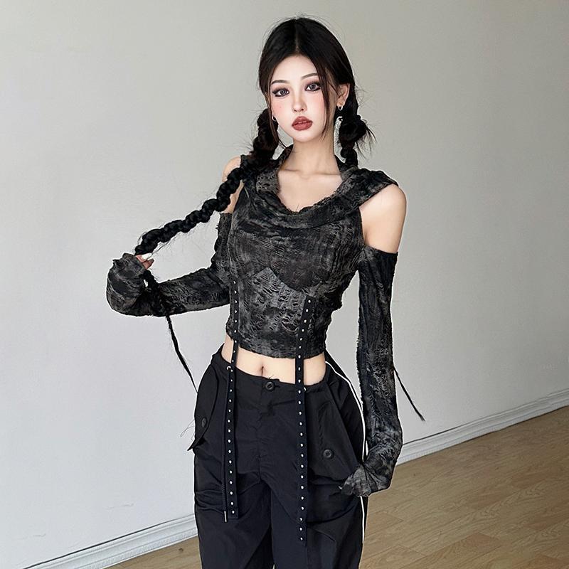 Blouse Off Shoulder - Kaos Lengan Panjang Model Off Shoulder,