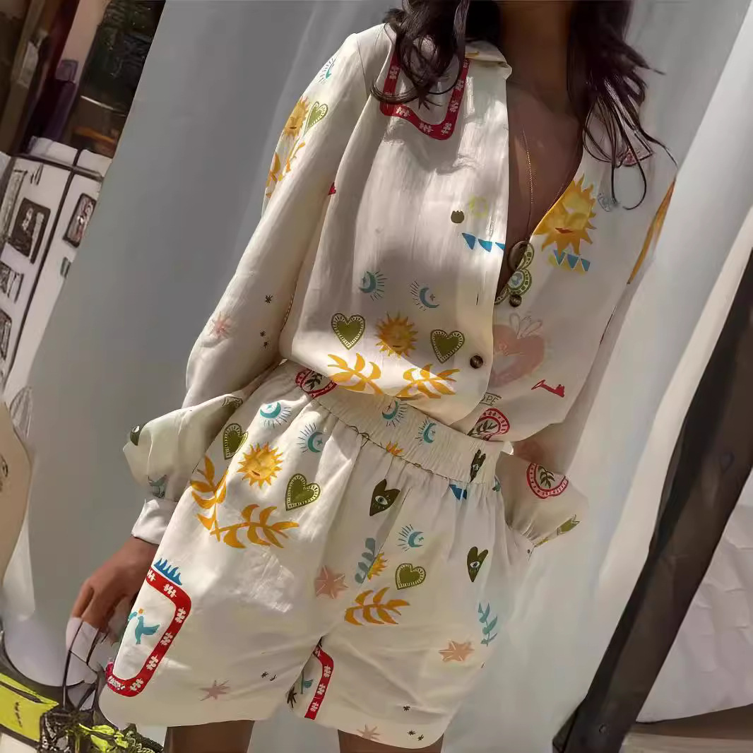 Setelan 2 potong pinggang elas - Romper Floral Print ulasan dan harga