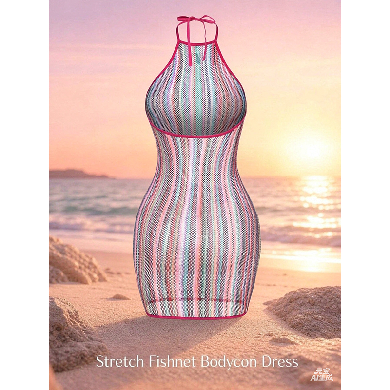 1PC Gaun Bodycon Wanita Seksi  - Cover Up Kaftan ulasan dan harga