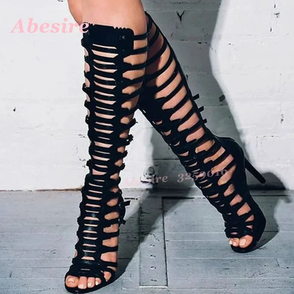 Sandal Musim Panas Multi-Gespe - Sandal Strappy Heeled ulasan dan harga
