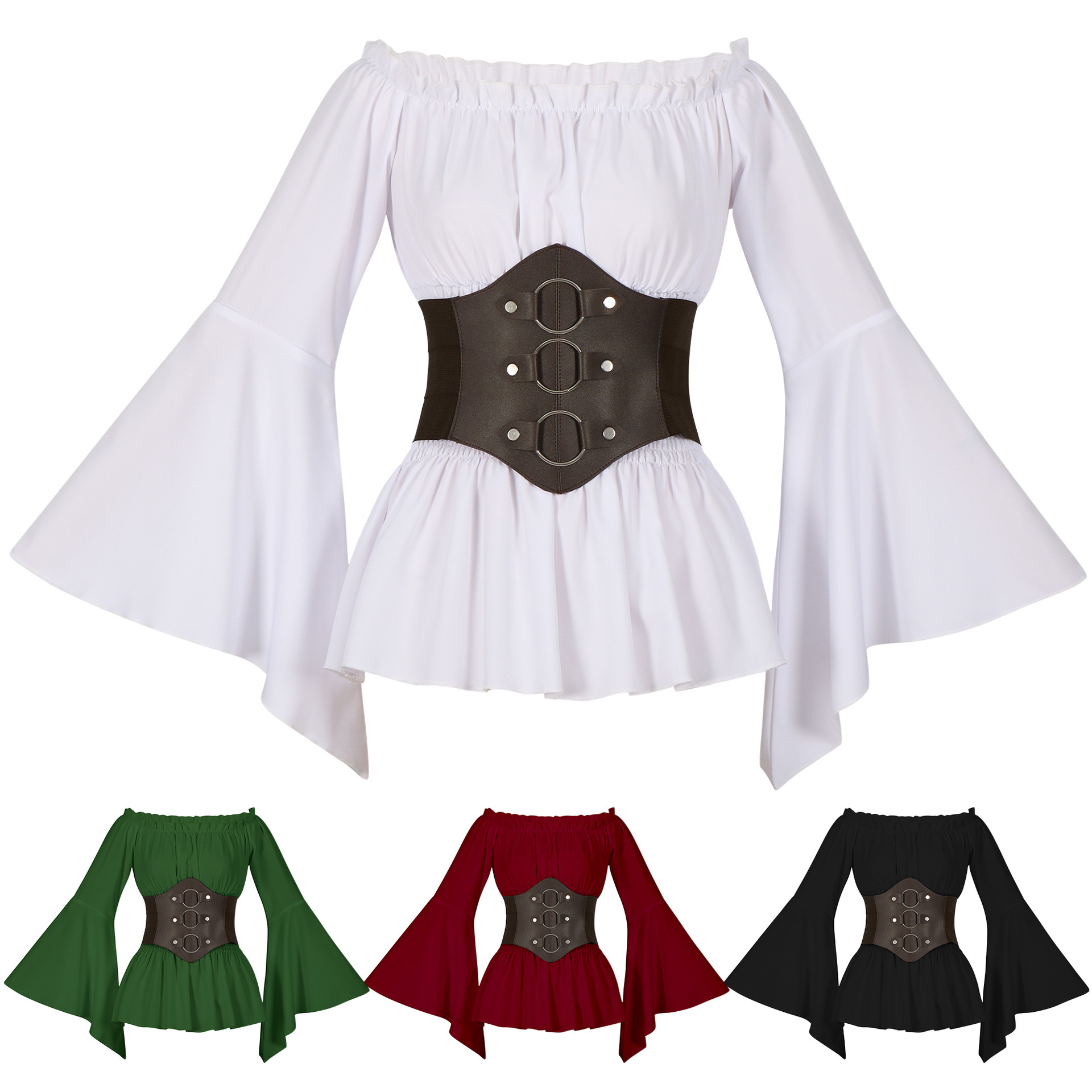 Kemeja Bajak Laut Abad Perteng - Blouse Off Shoulder ulasan dan harga