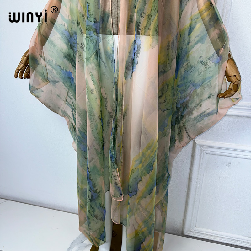 2023 WINYI Eropa Kimono Wanita - Cover Up Kaftan ulasan dan harga