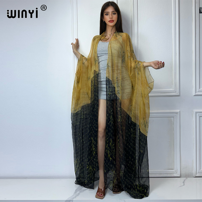 2023 WINYI Eropa Kimono Wanita - Cover Up Kaftan ulasan dan harga
