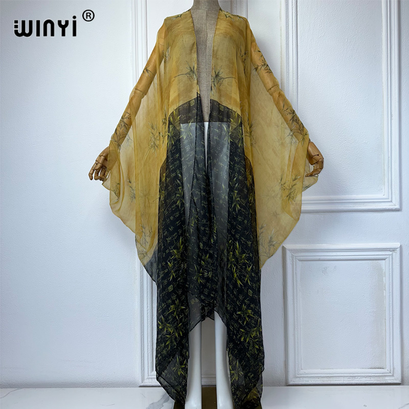 2023 WINYI Eropa Kimono Wanita - Cover Up Kaftan ulasan dan harga