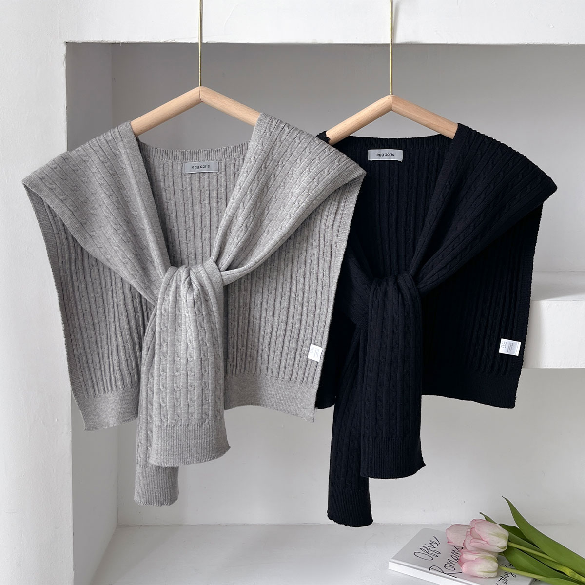 Syal Rajut Musim Gugur Korea B - Blouse Off Shoulder ulasan dan harga